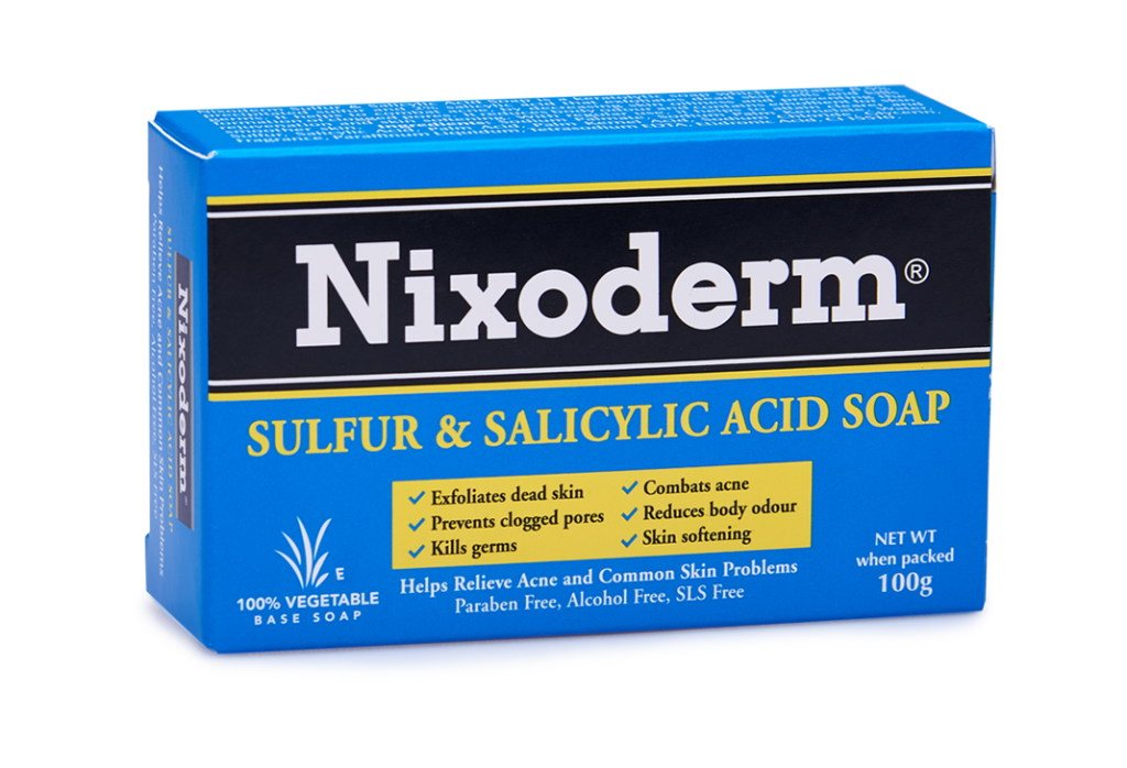 Sulfur & Salicylic Acid Soap Acne, Pores, Dark Spots Nixoderm Malaysia